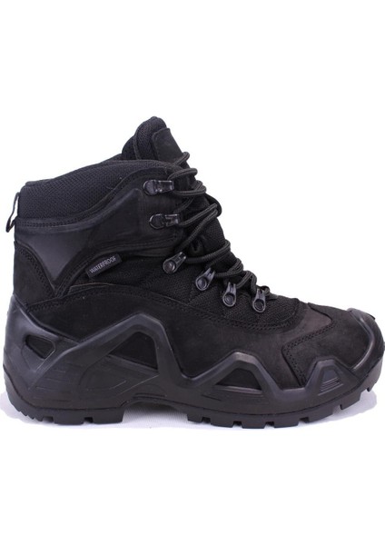 Leopard 100023015 Siyah Ortopedik Outdoor Waterproof Erkek Deri Bot