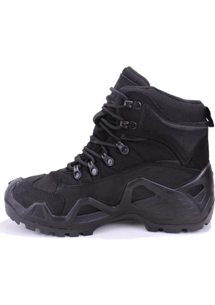 Leopard 100023015 Siyah Ortopedik Outdoor Waterproof Erkek Deri Bot