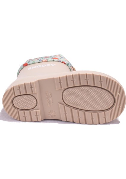 W10277 Bimbi Snoopy Bej Ortopedik Erkek Çocuk Yağmur Çizme