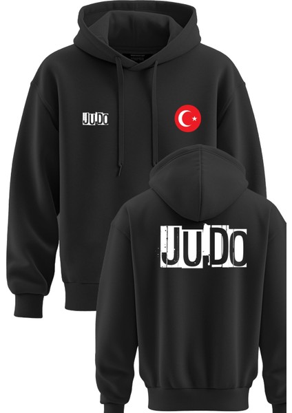 Judo Baskılı 3 Ip Kapşonlu Sweatshirt Judo Hoodie