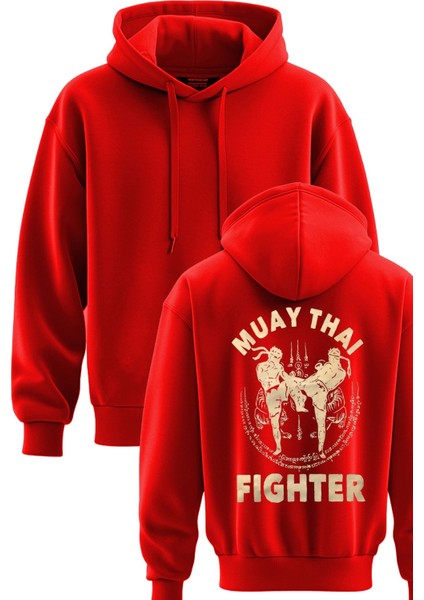 Muay Thai Baskılı 3 Ip Kapşonlu Sweatshirt Muay Thai Hoodie