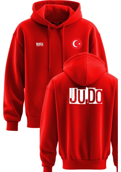 Judo Baskılı 3 Ip Kapşonlu Sweatshirt Judo Hoodie