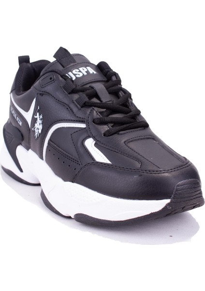 Isabella Siyah Beyaz Ortopedik Günlük Kadın Spor Ayakkabıbı