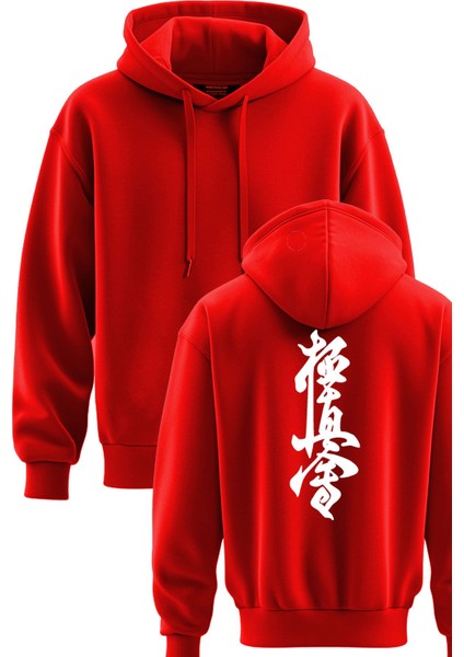 Kyokushin Baskılı 3 Ip Kapşonlu Sweatshirt Kyokushin Hoodie