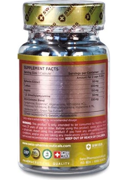 Swiss Supplement Eca Extreme .60 Capsul.TR Tek Yetkili Satıcısı OZELSPORCUGIDALARI'DIR.3950*