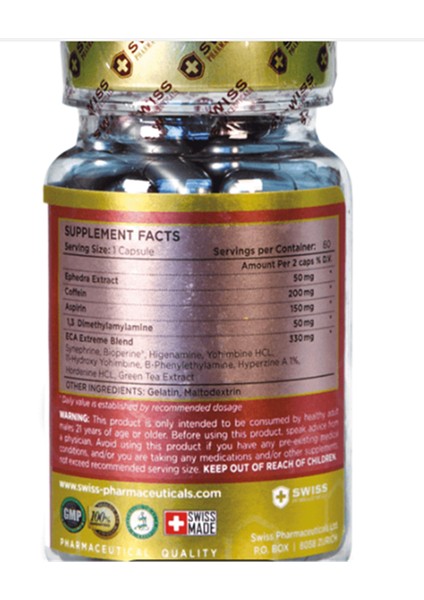 Swiss Supplement Eca Extreme .60 Capsul.TR Tek Yetkili Satıcısı OZELSPORCUGIDALARI'DIR.3950*
