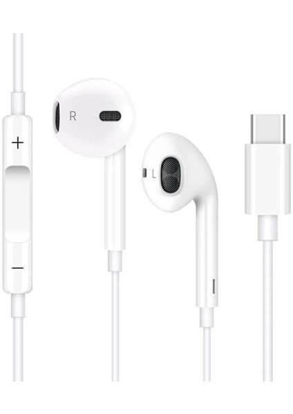 Apple iPhone 15 15 Pro 15 Pro Max 15 Plus Uyumlu Yeni Nesil Usb-C Uyumlu Kablolu Kulaklık