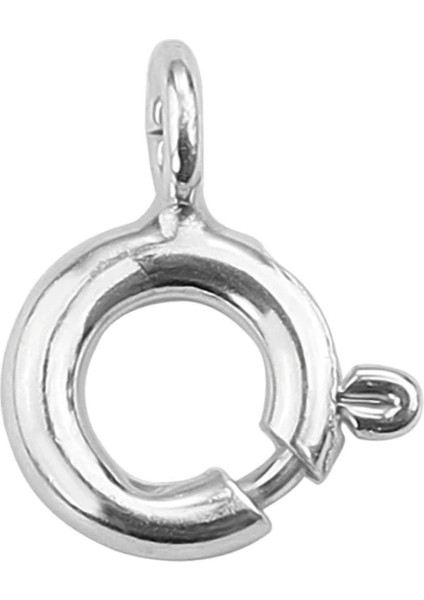 925 Ayar Gümüş Simit Halka Kolye Kilidi 1 Adet 5 mm