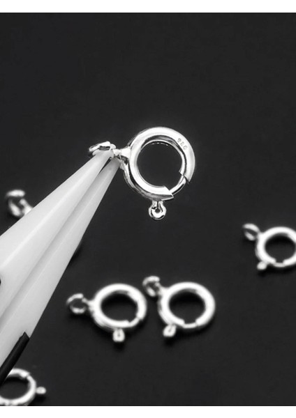 925 Ayar Gümüş Simit Halka Kolye Kilidi 1 Adet 5 mm fiyatları