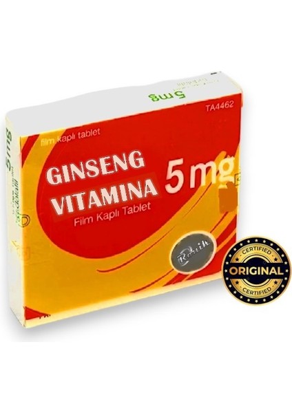 Ginseng C5 Mg 28 Tablet Takviye ve Vitamin 1.kalite Etkin Tadalafilla Kapsül