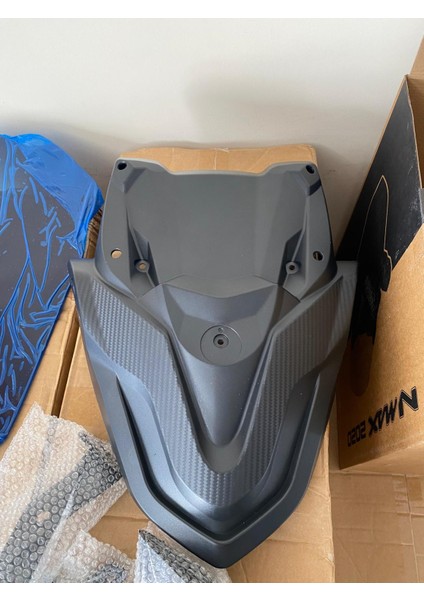 Nmax 125/155 2021-2024 Katlanır Ayna Spoiler ve Siperlik Cam Seti 38 cm Şeffaf fırsatları