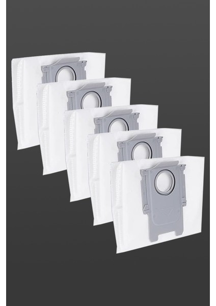 Roborock Q8 Max Uyumlu Robot Süpürge Toz Torbası 5 Adet, Bez