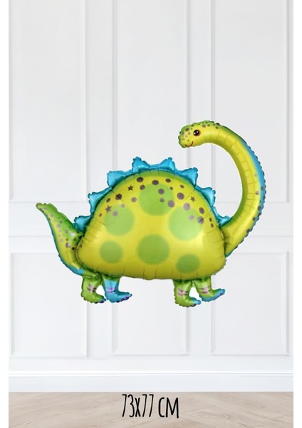 Uzun Boyunlu Dinazor Folyo Balon Argentinosaurus Dinozor Balon 77CM