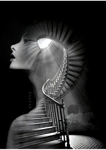 Harikabirev|siyah Beyaz Soyut Kadın Kombini 2 |çerçeveli Temperli Cam Tablo 3lü Yatay fiyatları