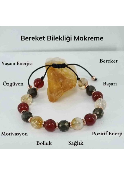 Sertifikalı Orjinal Doğaltaş Bereket Bilekliği