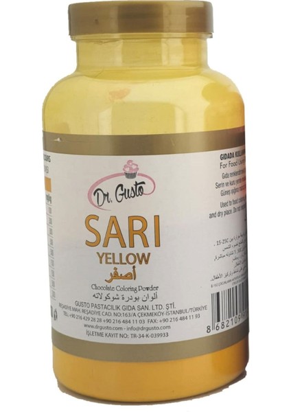 Yağ Bazlı Toz Boya 100GR - Sarı fiyatları