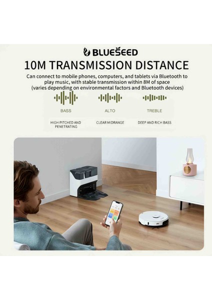 Blueseed Nostaljik Retro Elektronik Gaz Lambası ve Bluetooth Destekli Hoparlör Speaker Radyo modelleri