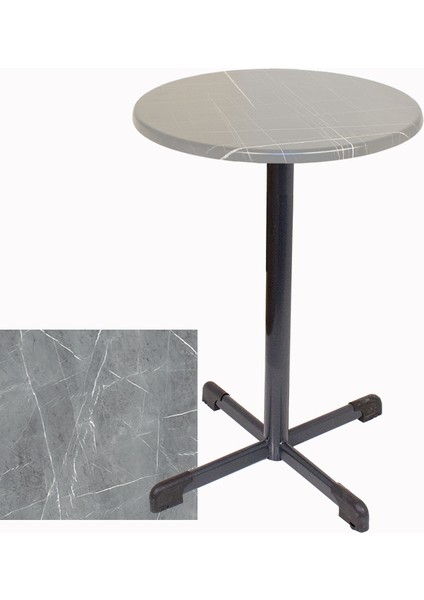 Bistro Masa (Halley Werzalit Yuvarlak 60CM) - Light Temperado