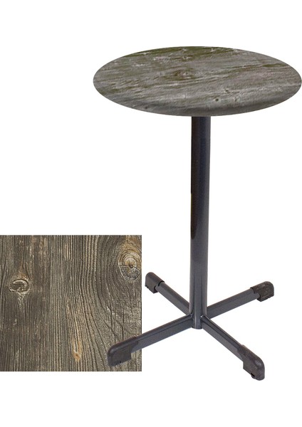 Bistro Masa (Halley Werzalit Yuvarlak 60CM) - Old Pine