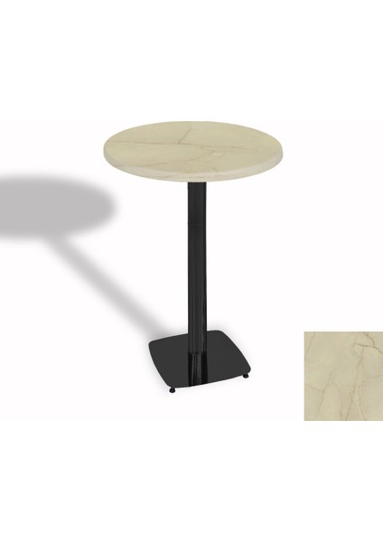 Tokyo Bistro Werzalit Masa Yuvarlak 60 cm - Golden Marble