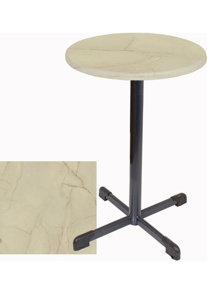 Bistro Masa (Halley Werzalit Yuvarlak 70CM) - Golden Marble