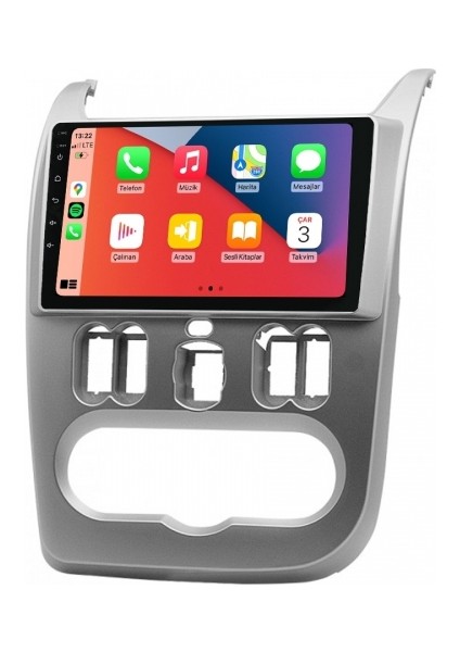 Dacia Logan 2012-2015 4 Gb Ram 64 Gb Hafıza 9 Inç Android Auto Ve Carplay Multimedya Sistemi