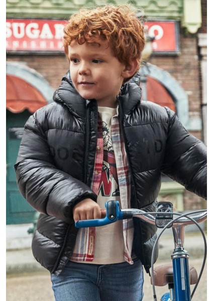 Cool Kids Yazılı Mont - Siyah