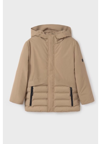 Cebi Fermuarlı Mont - Bej