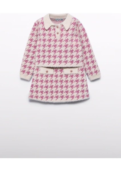 Abel Lula Kazayağı Desenli Etekli Takım - Krem modelleri