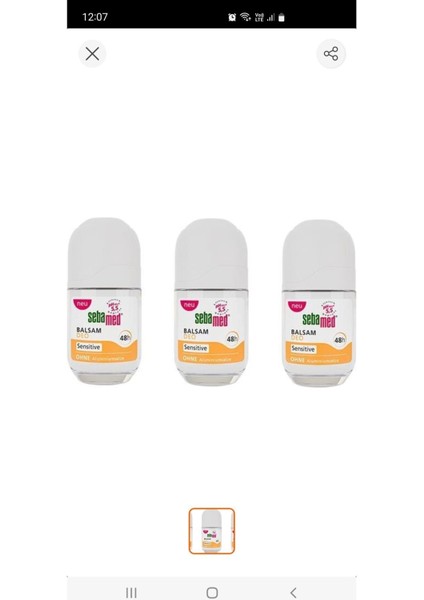 Roll-On Hassas Balsam 3 Lu 3*50 ml