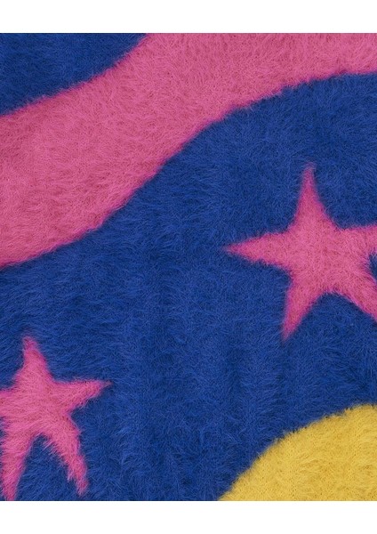 Yıldızlı Peluş Elbise - Pembe fırsatları