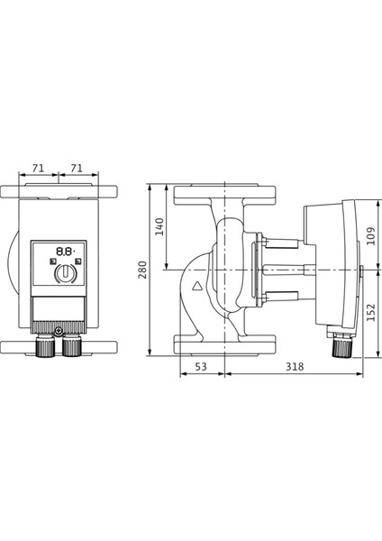 Yonos Maxo 50/0,5-9 Frekans Konvertörlü Sirkülasyon Pompası fiyatları