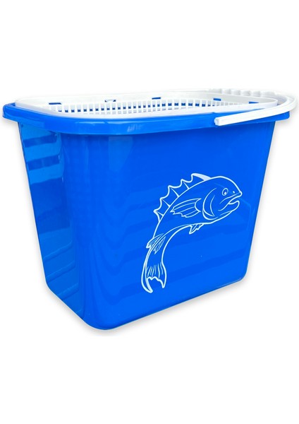 Fishack Süzgeçli Balıkçı Kovası 15 lt Mavi Kod 179