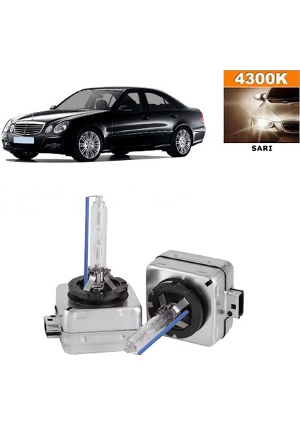 Mercedes E Serisi W212 2009-2016 Xenon D1S / D1R 4300K Sarı Hıd Xenon Ampul 2 Adet