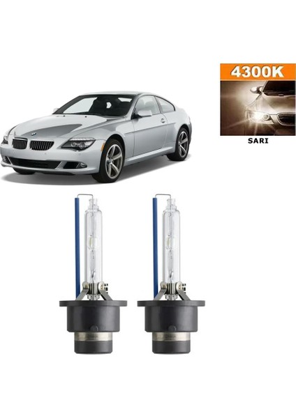 Bmw 6 Serisi E63 2004-2010 D2S / D2R 4300K Sarı Hıd Xenon Ampul 2 Adet