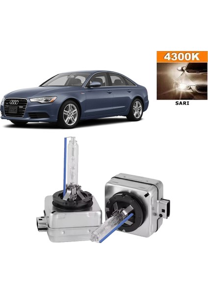 Audi A6 2008-2015 D3S / D3R 4300K Sarı Hıd Xenon Ampul 2 Adet