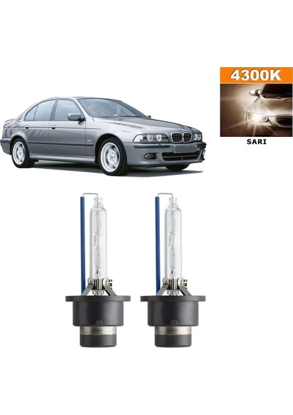 Bmw 5 Serisi E39 1996-2003 D2S / D2R 4300K Sarı Hıd Xenon Ampul 2 Adet