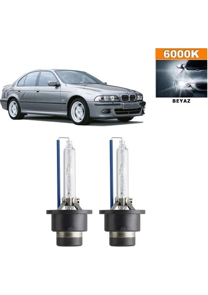 Bmw 5 Serisi E39 1996-2003 D2S / D2R 6000K Beyaz Hıd Xenon Ampul 2 Adet