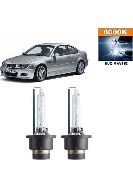 Bmw 3 Serisi E46 D2S / D2R 8000K Buz Mavisi Hıd Xenon Ampul 2 Adet