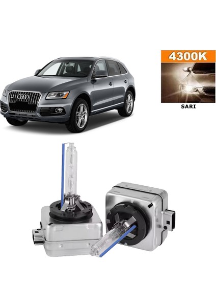 Audi Q5 2009-2016 D3S / D3R 4300K Sarı Hıd Xenon Ampul 2 Adet