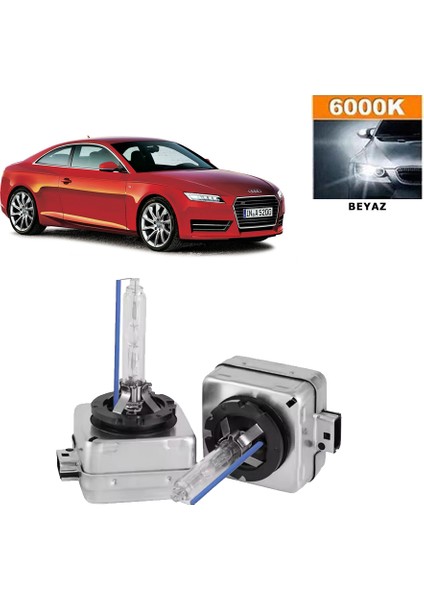 Audi A5 2011-2019 D3S / D3R 6000K Beyaz Hıd Xenon Ampul 2 Adet