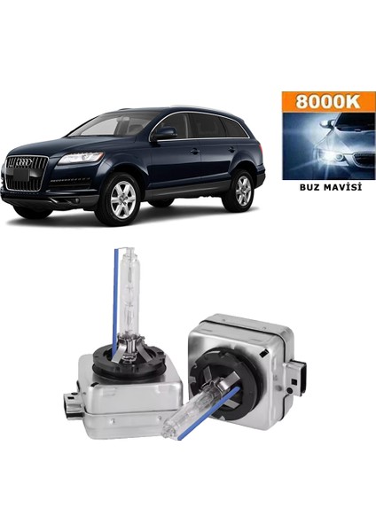Audi Q7 2009-2014 D3S / D3R 8000K Buz Mavisi Hıd Xenon Ampul 2 Adet