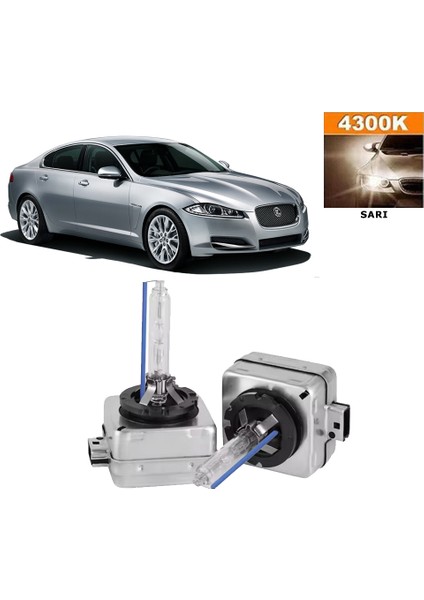 Jaguar Xf 2012-2019 D3S / D3R 4300K Sarı Hıd Xenon Ampul 2 Adet