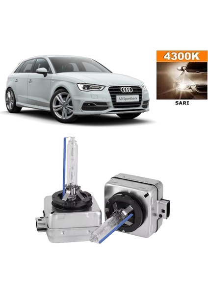 Audi A3 2012-2016 D3S / D3R 4300K Sarı Hıd Xenon Ampul 2 Adet