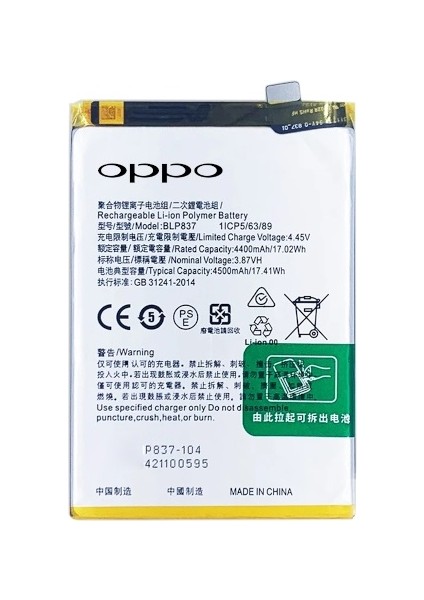 Realme 9 PRO PLUS - Blp837 - Batarya Pil Sıfır Orijinal