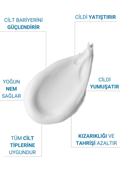 Yoğun Onarıcı ve Nemlendirici Bariyer Koruyucu Cica Krem Madecassoside, Hyaluronik Asit 50 ml