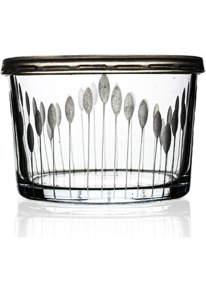 Şeffaf Kapaklı 3lü Reçellik Vega Desenli