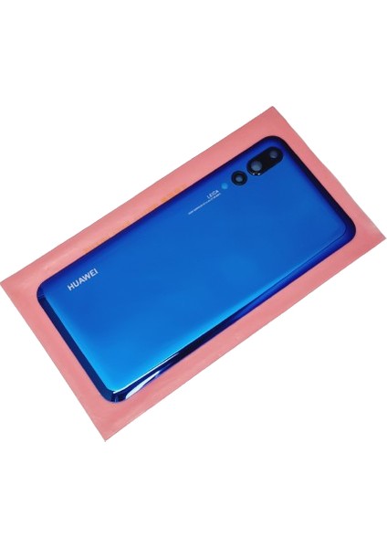 Huawei Uyumlu P20 PRO Arka Pil Batarya Kapağı (CAM) FULL KAMERE LENSİ MAVİ