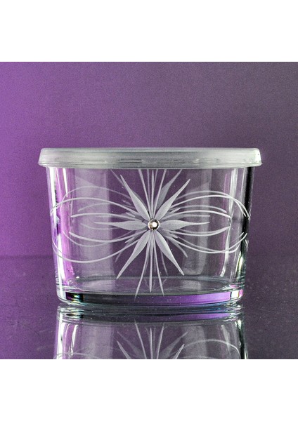 Şeffaf Kapaklı 3lü Reçellik Mira Desenli modelleri