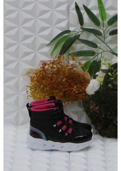 Cool Kids Siyah Rahat Hafif Işıklı Kız Çocuk Bot fiyatları